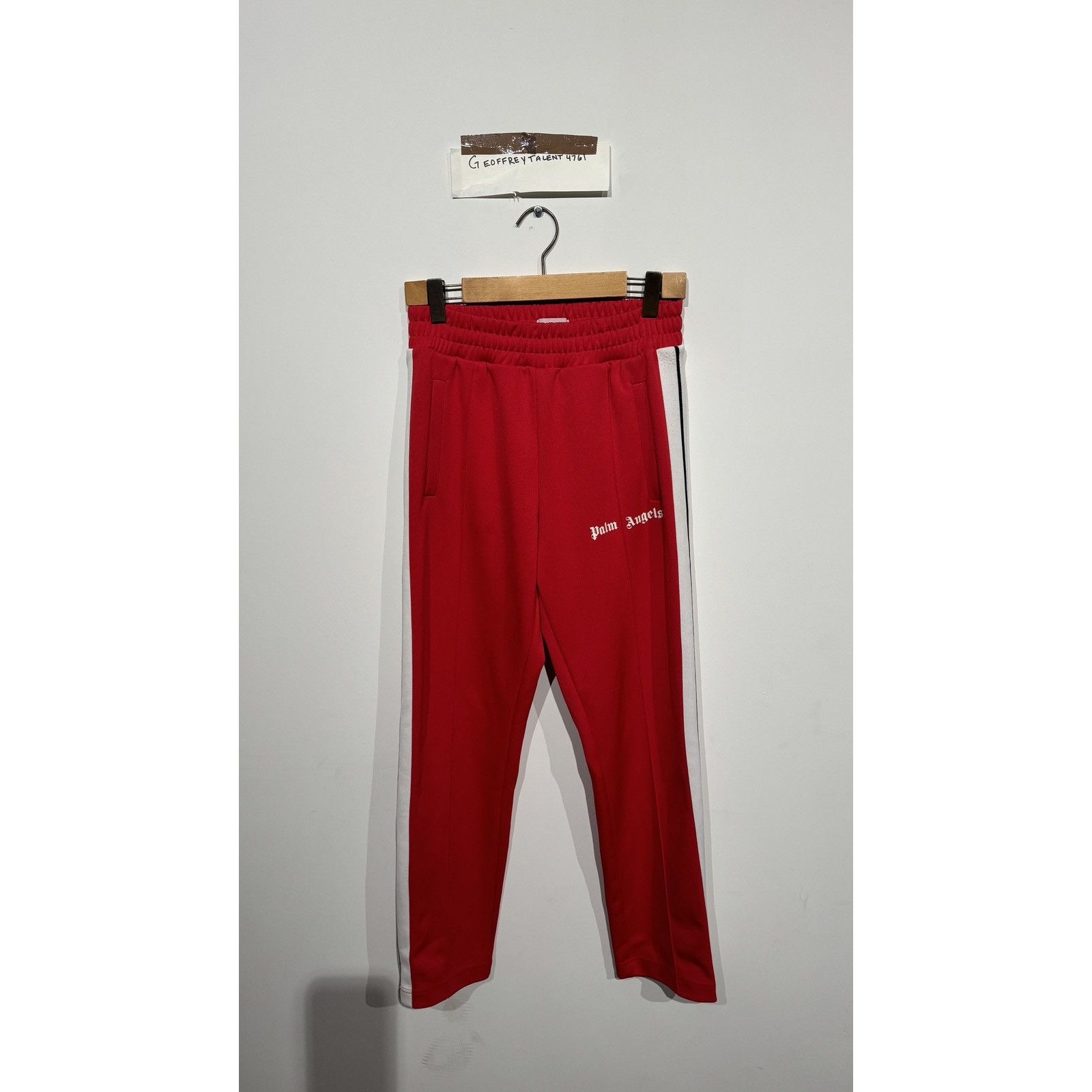 Palm Angels Red Track Pants - Size M